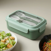 Lunch box Fissman 800 ml z 2 komorami i stalowym pojemnikiem (zielony)